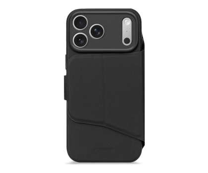 Etui / obudowa na smartfona Decoded Textured Silicone Detachable Wallet, iPhone 17 Pro, Black